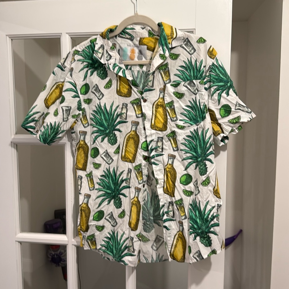 Tequila themed Hawaiian shirt